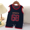 thumbnail image 2 of Toddler One Piece Romper Crew Neck Sleeveless Print Tank Top Jumpsuit Casual Stylish Lightweight Onesies (10-16 Months, Black), 2 of 6