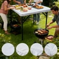 thumbnail image 3 of Stretch Fit Elastic Spandex Tablecloth For Easy Installation And Removal Washable Dining Cover Protector of Table Cloths for Parties 6 Foot Fitted Table Cloth Party Table Clothes Center Table Cloth, 3 of 3