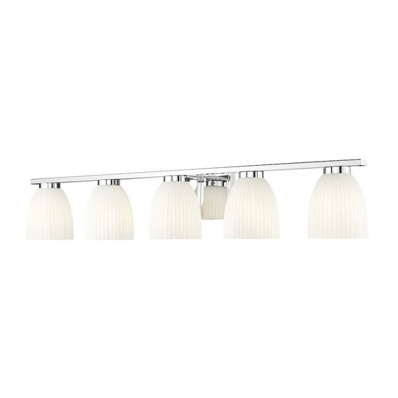 Z-Lite Naya 5 Light Vanity in Chrome color, Steel frame