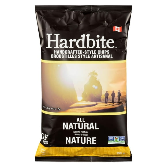 Croustilles cuites à la marmite nature de Hardbite Chips 150 g