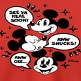 thumbnail image 3 of Disney - Mickey Mouse - See Ya Soon!, Aww Shucks!, Aww Gee - Youth Long Sleeve Graphic T-Shirt, 3 of 5