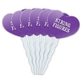 thumbnail image 1 of String Figures Heart Love Cupcake Picks Toppers - Set of 6, 1 of 1