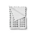 thumbnail image 2 of Educational Soft Flannel Fleece Throw Blanket, Multiplication Table on White Background Mathematics Algebra School Student, Cozy Plush for Indoor and Outdoor Use, 70" x 90", Black White, by Ambesonne, 2 of 5
