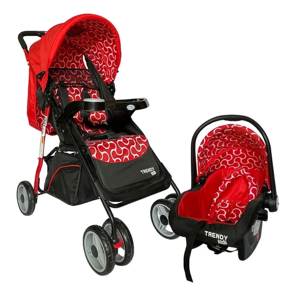 Carriola con Portabebe Trendy Kids Maxy Rojo