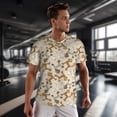thumbnail image 3 of Wukai Cartoon Poodle Dog Print Men's Short-Sleeved Mesh T-Shirt,Quick-Dry Short Sleeve Workout T-Shirt-6X-Large, 3 of 8