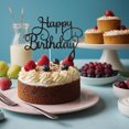 thumbnail image 4 of Adorno para tartas STATWTHMA Happy Birthday, dorado, negro y plateado, x3, 4 of 7