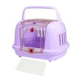 thumbnail image 1 of Caseta para perros, suministros para mascotas resistentes, transpirable y ligera, transportín rígido para mascotas, para gatos. Púrpura, 1 of 9