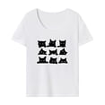 thumbnail image 2 of Blusa Femenina Tops de Verano Ropa Elegante Camisa de Cuello Redondo para Actividades Al Aire Libre XL, 2 of 7