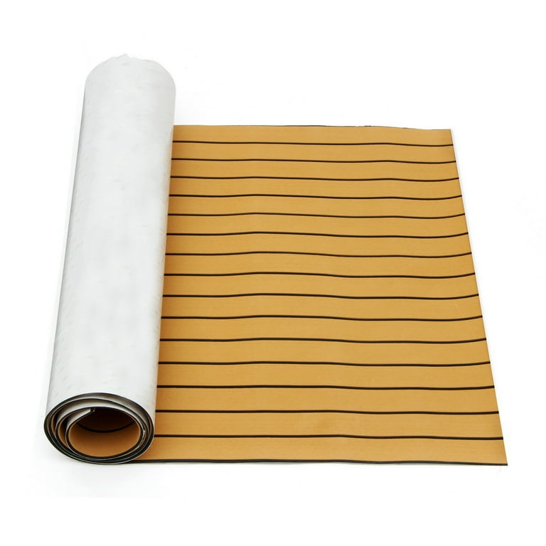 1Pcs 95'' x 35'' Marine Boat Sheet Teak Decking Boat Flooring Mats Yacht Flooring EVA Foam Floor Sheet Non-Skid Self-Adhesive Sea Deck , 5.5mm Thickness 1Pcs 95'' x 35'' Marine Boat Sheet Teak Decking Boat Flooring Mats Yacht Flooring EVA Foam Floor Sheet Non-Skid Self-Adhesive Sea Deck , 5.5mm Thickness