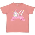 thumbnail image 3 of Inktastic I'm Four- Cute Unicorn 4th Birthday Boys or Girls Toddler T-Shirt, 3 of 5