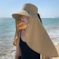 thumbnail image 3 of YEKEYI Visor Sun Hats for Women Wide Brim Beach Hat Summer UV Packable Foldable Beach Vacation Essentials, 3 of 8