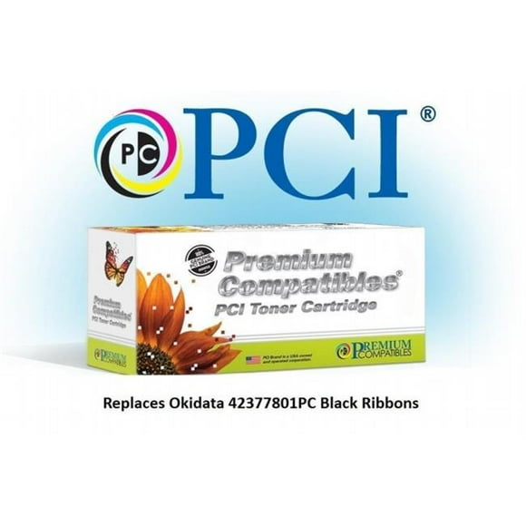 PCI Brand New Compatible Okidata 42377801 Black Ribbon 6 Pack for MicroLine 420  421  490  491