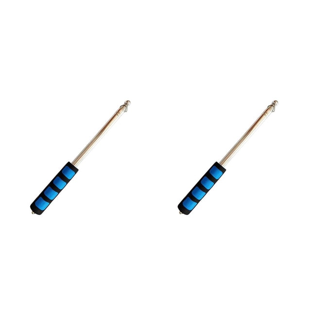 Moyic Guía Asta de bandera Acero inoxidable Puntero didáctico Guías turísticos 2m Azul Type3