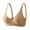 Khaki, variant on V Neck Wireless Bras for Women No Underwire Lightly Lift Womens Bras Soft Comfort Seamless Bralettes (Coffee, 32A-32C)