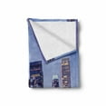 thumbnail image 2 of City Soft Flannel Fleece Throw Blanket, Los Angles California Skyline Urban USA Cityscape Skyscrapers Highway Avenue Trees, Cozy Plush for Indoor and Outdoor Use, 50" x 60", Multicolor, by Ambesonne, 2 of 6