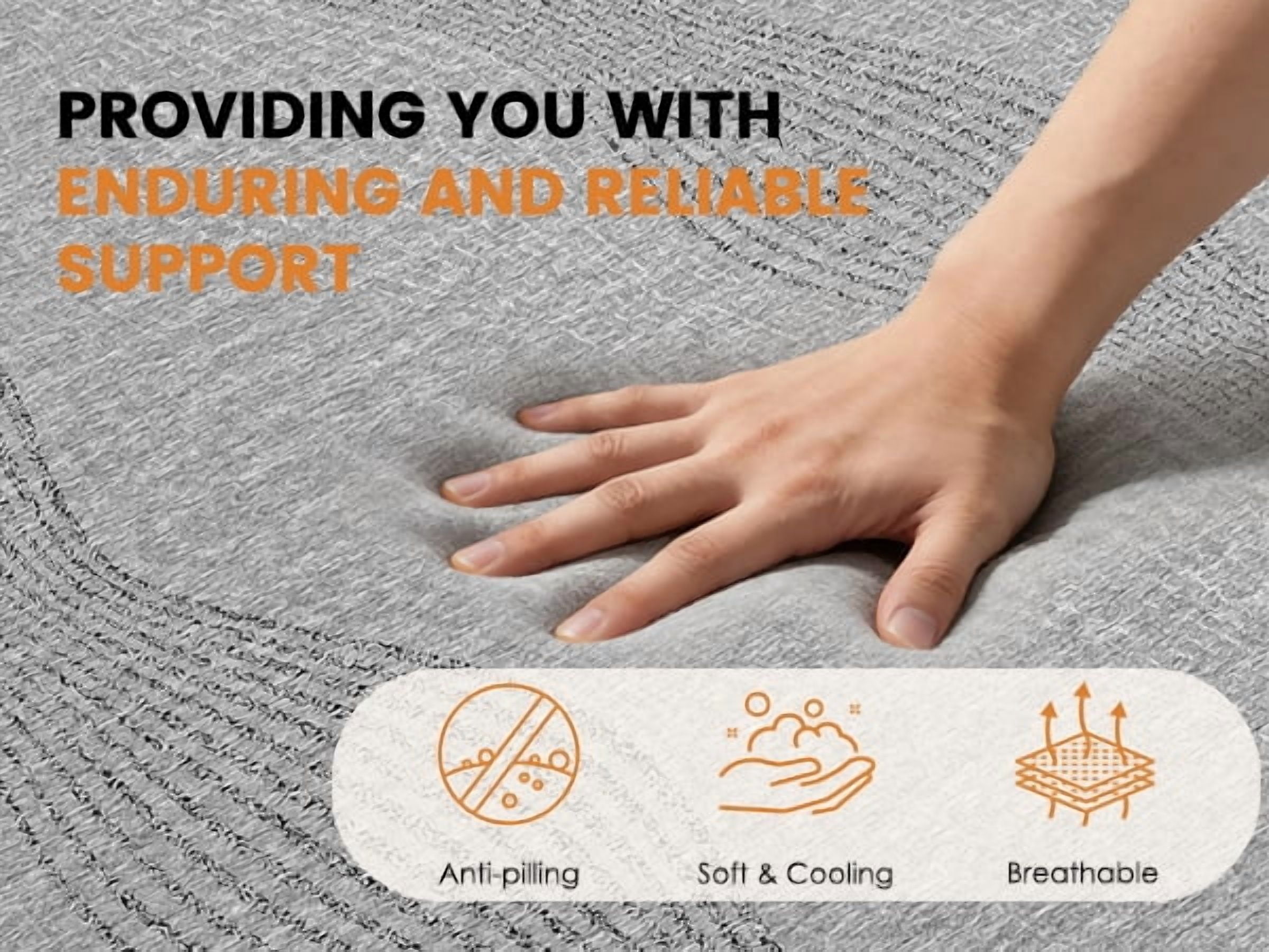 Twin Size Mattress,10 Inch Memory Foam Mattress, Fiberglass Free, Medium Feel, Breathable Cooling Layers, Certified Safe Materials
