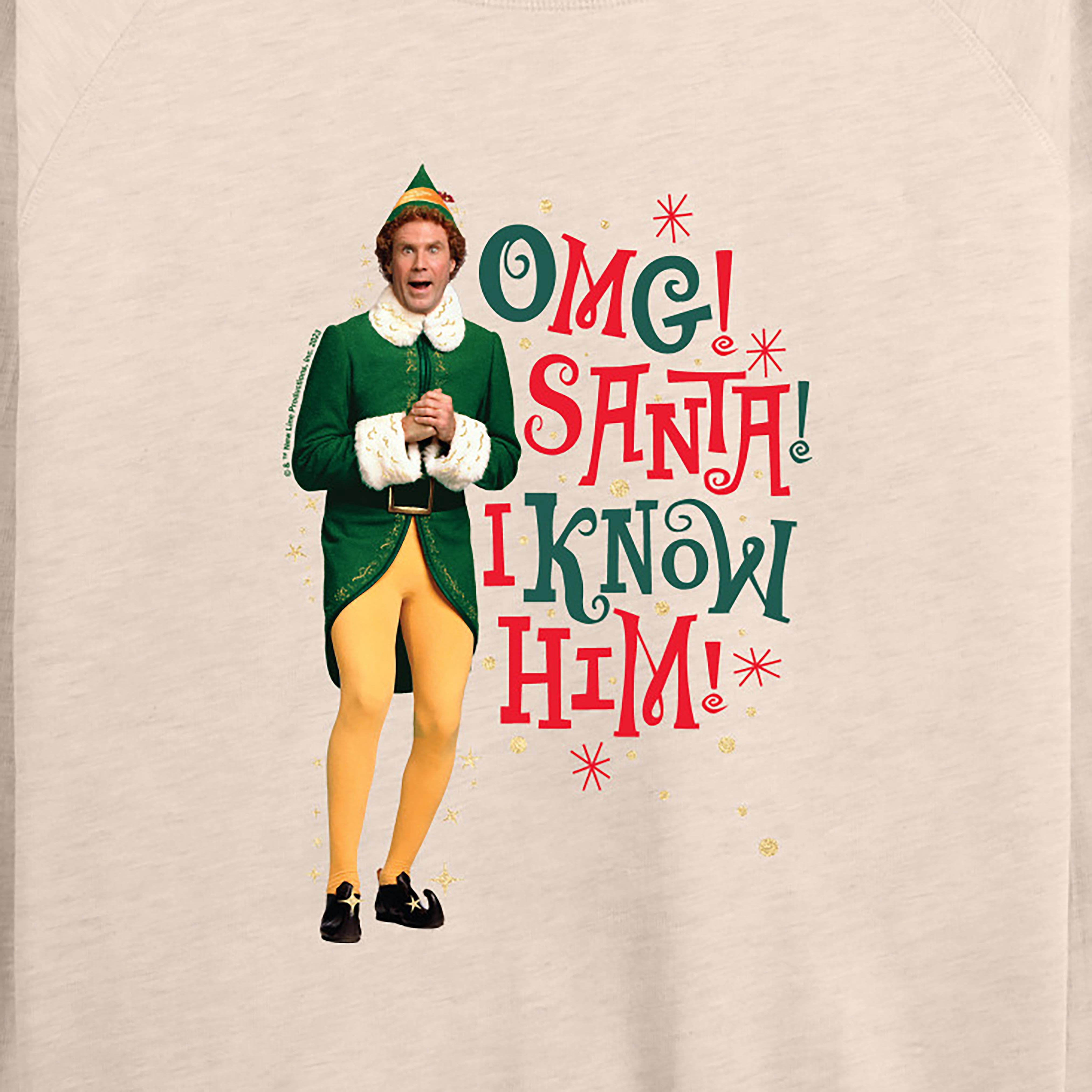 ELF - Omg I Know Him - Women's Lightweight French Terry Long Sleeve Shirt