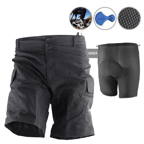 baggy bike shorts with padding