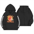 thumbnail image 3 of WhouRiu Little Girls Hoodies and Sweatshirts Long Sleeve Baseball Print Pullover Outerwear Hooded Tops Gray,Sizes 5-6, 3 of 3