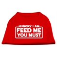 thumbnail image 1 of Hungry I Am Screen Print Shirt Red Xs (8), 1 of 2