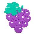 thumbnail image 4 of Cartoon Pad 2Pcs Heat Insulated Pad Creative Placemat Table Mat Silicone Mat Pot Holder Cushion Purple (Grape), 4 of 6