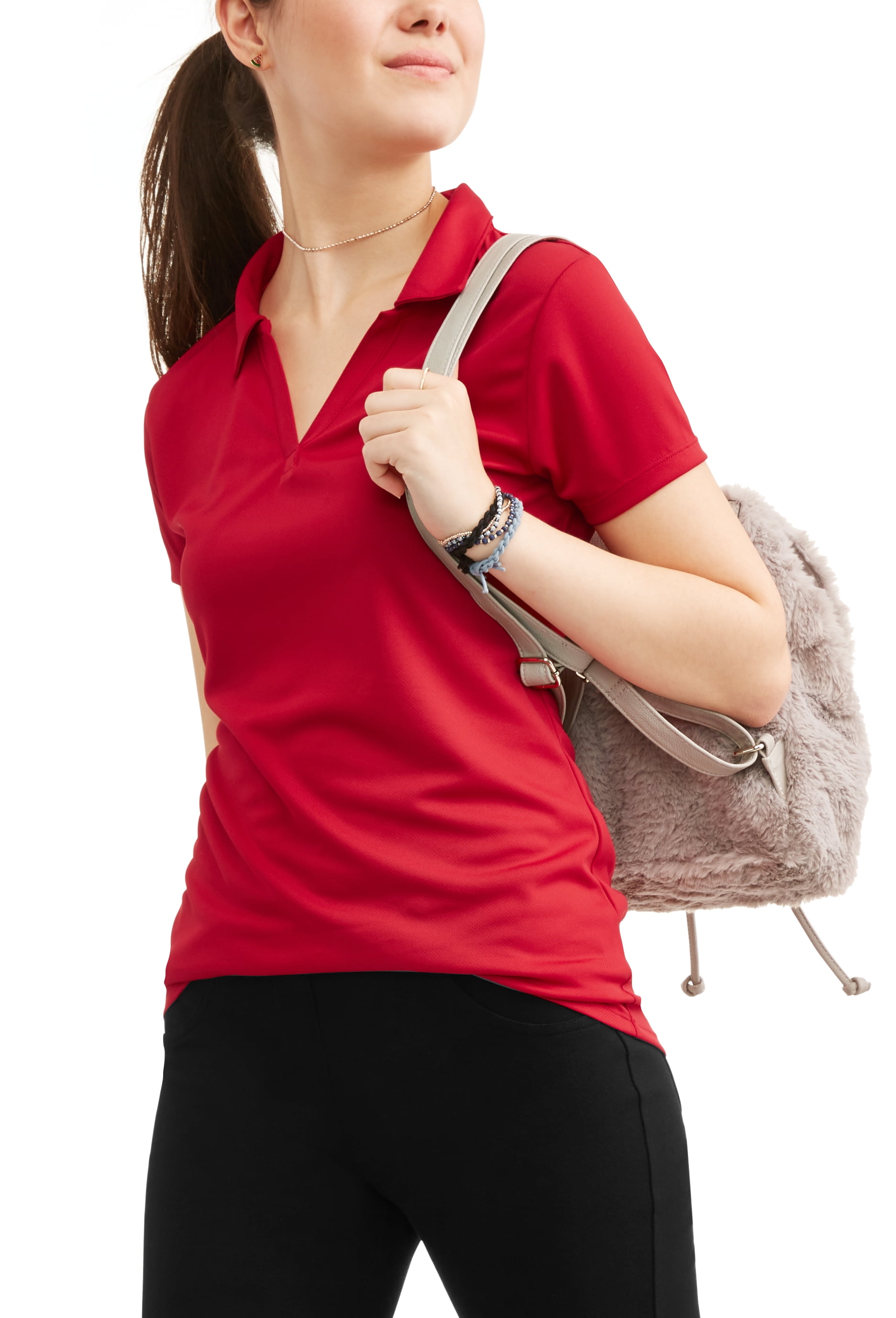 Wonder Nation Juniors' School Uniform Short Sleeve Performance Polo