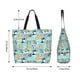 thumbnail image 5 of Balery Dogs Bolsa Tote Estilo Estético con Cremalleras, Bolsa de Hombro, Bolsa de Compras Grande y Plegable, 5 of 8