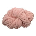 thumbnail image 4 of S SERENABLE Chunky Chenille Yarn for Crocheting, Bulky Thick Yarn for Knitting,Super Bulky Chunky Yarn for Hand Knitting Blanket Fleshy Pink, 4 of 8