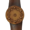 thumbnail image 4 of DecMode Brown Metal Wood Inspired 2 Blade Airplane Propeller Wall Decor with Gold Aviation Detailing, 4 of 8