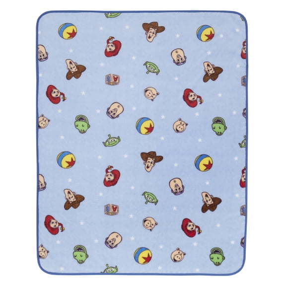 Disney Toy Story Toddler Blanket, Blue, 40"x50", Boy or Girl