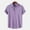 1-Purple, variant on lkfuzj Men Casual Solid Turndown Short Sleeve Button Closure Shirt Hawaii Blouse Stylish Shirts Tops For Men And Boys Charming 2024 Men's Clothing Green