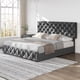 thumbnail image 4 of Yeshouse Base de cama tapizada con plataforma, 4 cajones y cabecera ajustable. Diseño capitoné con botones cosidos en forma de diamante. No requiere somier. Fácil montaje, 4 of 7