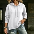 thumbnail image 6 of Yutgune Womens Hoodies Oversized Hoodies For Women Side Split Hem Long Sleeve Casual Sweatshirt, 6 of 6