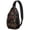 Spooky Halloween Faces, variant on Sling Backpack,Spooky Halloween Faces Pattern Sling Bag with Water Bottle Holder,Waterproof Sling Bag for Men/Women with Headphone Jack for Hiking,Travel