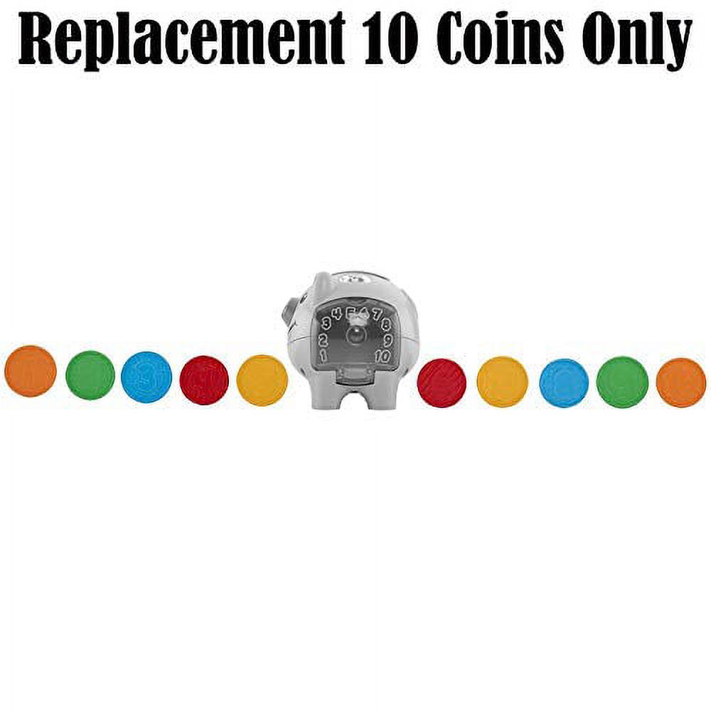 Replacement Parts for Fisher-Price Laugh and Learn Smart Stages Piggy Bank - 10 Replacement Coins