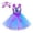 A-Dark Purple240, variant on Toddler Girls Costume Dress Wide Straps Scale Pattern Tutu Skirt Party Dress Matching Headband Themed Cosplay Birthday Dress Up Dress