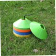 thumbnail image 2 of SHOWERORO Athletic Field Marker Tray Yellow Polyethylene 10Pcs 7.6x7.3x2In For Football Training, 2 of 8