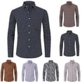 thumbnail image 4 of Admvng Men's Floral Print Shirt Long Sleeve Button Down Collar Casual Party Dress Shirts, 4 of 4