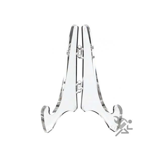 Display Stands Set of 12 Mini Hinged Acrylic Easels, 2.8" H