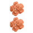 thumbnail image 4 of Bewildely 500 piezas cabezas de flores artificiales PE ramo hecho a mano flores falsas decoraciones boda para propuesta de compromiso cumpleaños azul 2piezas, 4 of 6