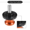 thumbnail image 4 of Unique Bargains 1 Pair Swingarm Spools, CNC Swing Arm Spools Slider Stand Universal for Motorcycle Durable Aluminum Alloy Orange 8mm, 4 of 7