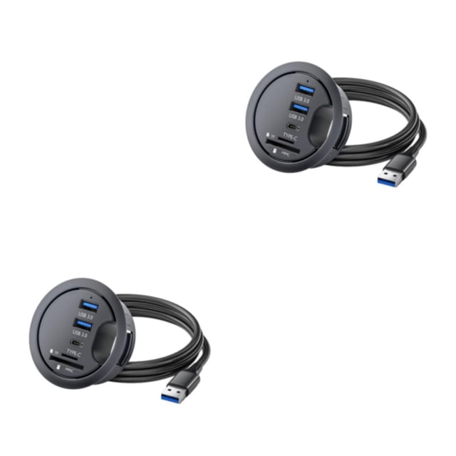 Scienceny Negro Compatibilidad con múltiples dispositivos con la estación de acoplamiento Easy Plug and Play Usb Hub 3 0 Estación de Negro 2piezas
