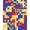 Multicolor, Pattern 6, variant on ODIKA Bedside Checkered Block Retro Hopscotch Storybook Grid Motif Non-Slip Chair-Friendly for Home Office, Gaming Room, Under Desk