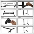 thumbnail image 4 of Pyle PDJSD2 Universal Open Frame Metal DJ Stand Rack Mount with Rolling Wheels, 4 of 4