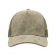 thumbnail image 5 of Suede Baseball Cap for Men Women Curved Brim Mesh Back Breathable Trucker Hat, 5 of 5