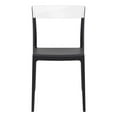 thumbnail image 3 of Luxury Commercial Living 33" Black Refined Patio Dining Chair, 3 of 7