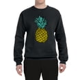 thumbnail image 2 of Wild Bobby, Trendy Tropical Pineapple, Fashion, Unisex Crewneck Graphic Sweatshirt, Black, Small, 2 of 4