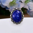 thumbnail image 3 of Natural Lapis Lazuli - Afghanistan 925 Sterling Silver Ring V5848, Adjustable Ring, Lapis Lazuli Ring, Blue Ring, Gift For Her Ring, Wedding Gift, Bir, 3 of 4