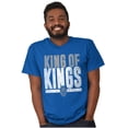thumbnail image 5 of King of Kings Jesus Christ Believer Men's Graphic T Shirt Tees Brisco Brands M, 5 of 6