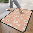 thumbnail image 4 of Peach Daisy Flower White Blooms Pattern Door Rugs,Washable Non Slip Door Mats Indoor,Decorative Door Mats,Entry Mat Indoor for Entrance,Bedroom,Kitchen,Bathroom,30"x17", 4 of 6